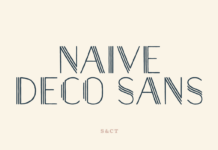 Naive Deco Sans Font Poster 1