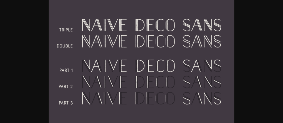 Naive Deco Sans Font Poster 4