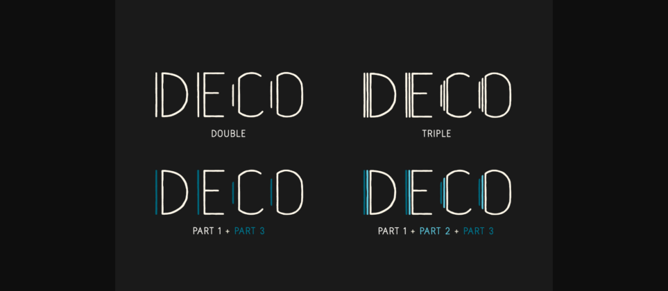 Naive Deco Sans Font Poster 5