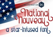 National Nouveau Font Poster 1