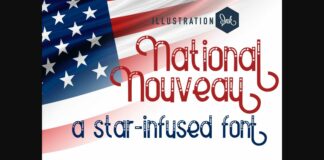 National Nouveau Font Poster 1