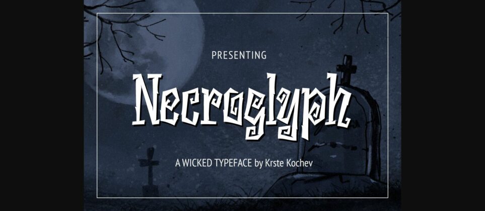 Necroglyph Font Poster 3