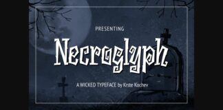 Necroglyph Font Poster 1