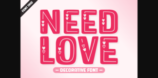 Need Love Font Poster 1