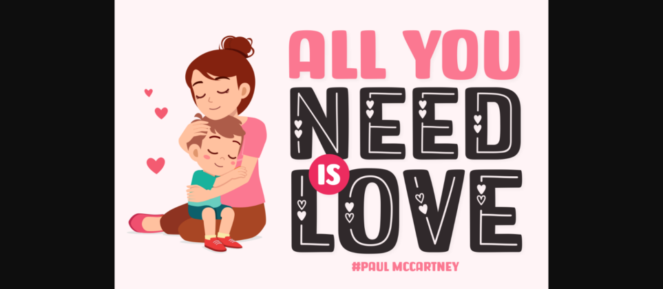 Need Love Font Poster 4