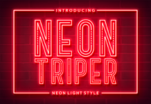 Neon Triper Font Poster 1