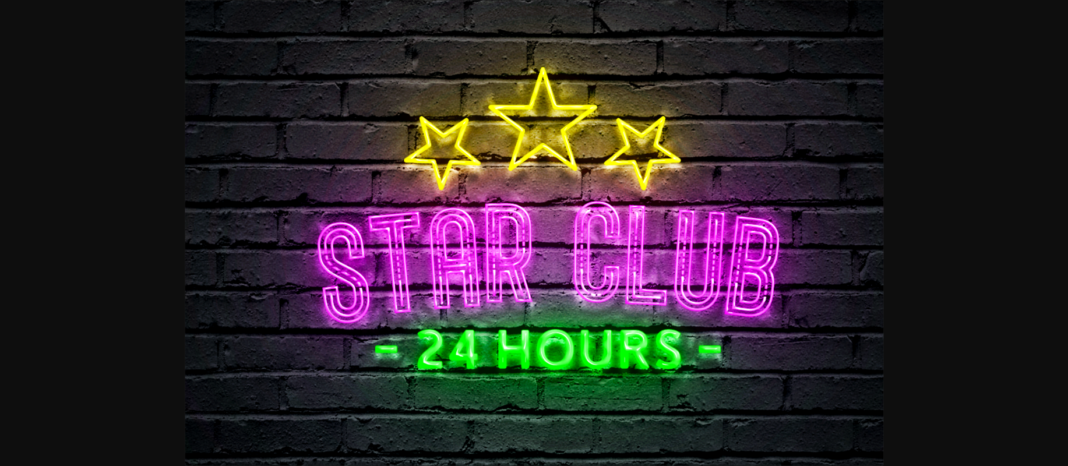 Neon Triper Font Poster 2