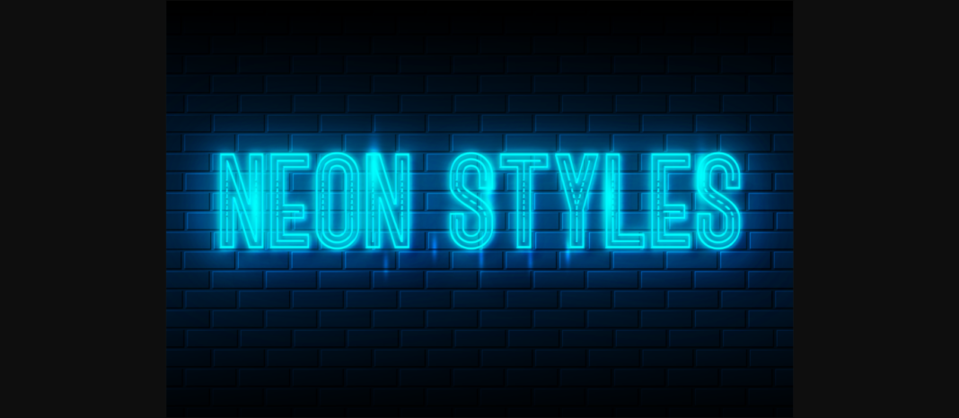 Neon Triper Font Poster 6