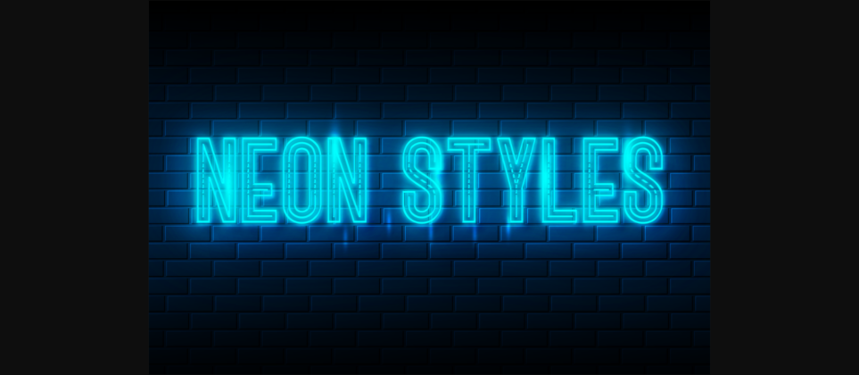 Neon Triper Font Poster 6