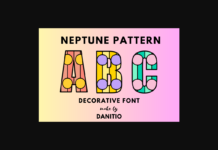 Neptune Font Poster 1