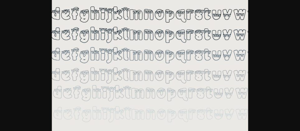 Nerdy Font Poster 7