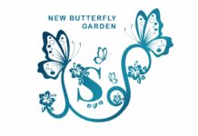 New Butterfly Garden Monogram Font Poster 1