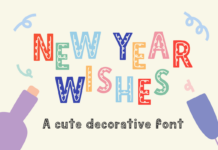New Year Wishes Font New Year Wishes Font Poster 1