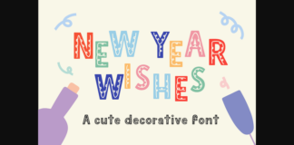 New Year Wishes Font Poster 1