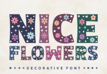 Nice Flowers Font Poster 1