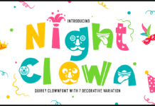 Night Clown Font Poster 1