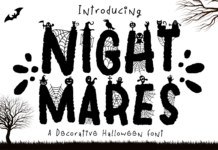 Night Mares Font Poster 1