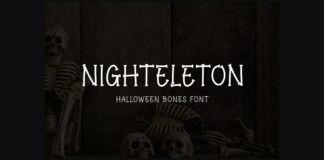 Nighteleton Font Poster 1
