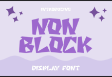 Non Block Font Poster 1