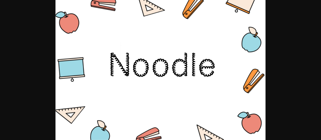 Noodle Font Poster 1