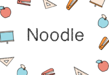 Noodle Font Poster 1