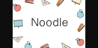 Noodle Font Poster 1