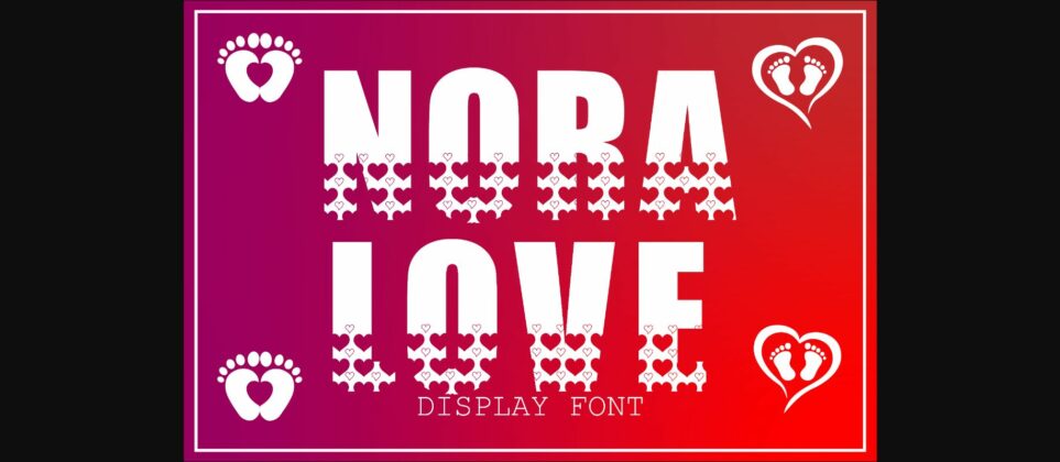Nora Love Font Poster 3