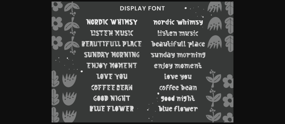 Nordic Whimsy Font Poster 5