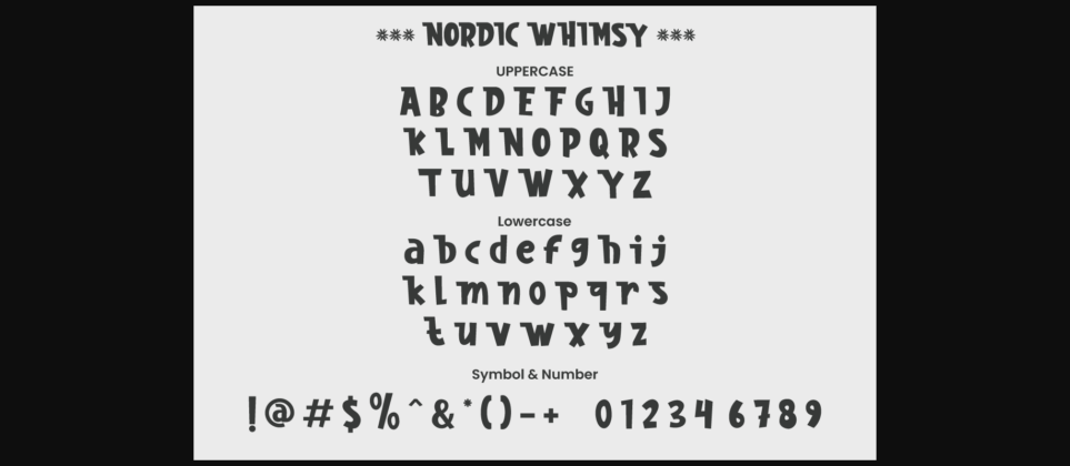 Nordic Whimsy Font Poster 8