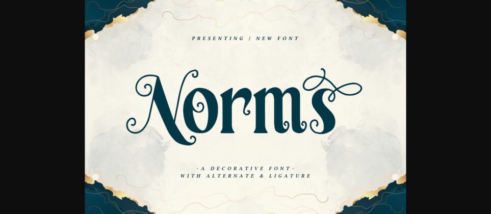 Norms Font Poster 3
