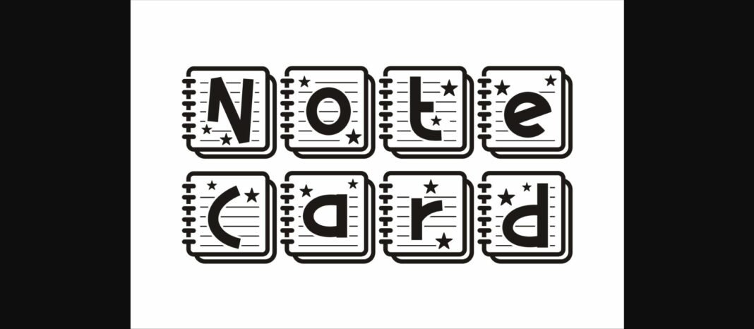 Notes Book Font Poster 4