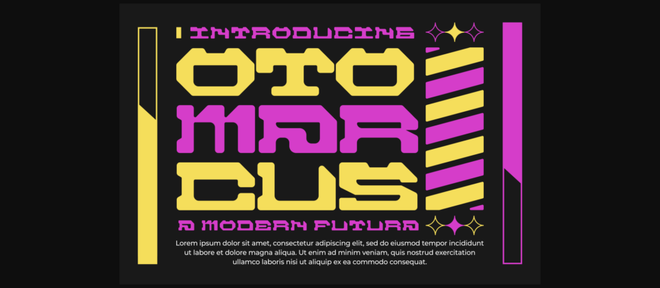 Otomarcus Font Poster 3