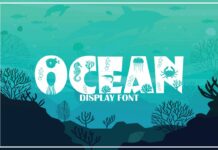 Ocean Font Poster 1