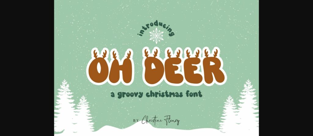 Oh Deer Font Poster 3