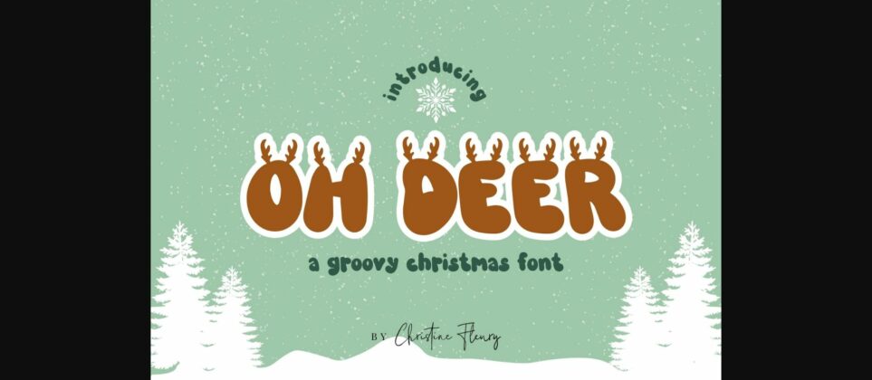 Oh Deer Font Poster 3