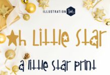 Oh Little Star Font Poster 1