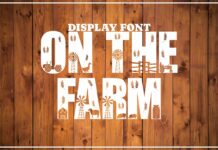 On the Farm Font Poster 1