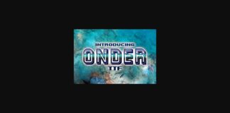 Onder Font Poster 1