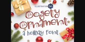 Oogety Ornament Font Poster 1