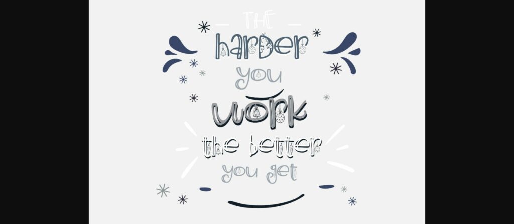 Oogety Ornament Font Poster 5