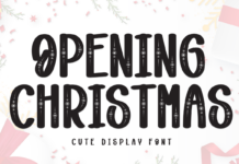 Opening Christmas Font Poster 1