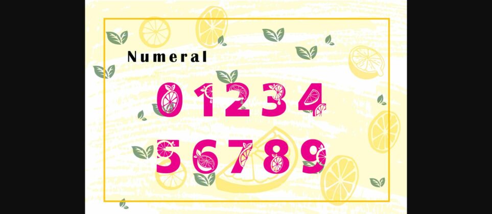 Orange Summer Font Poster 5