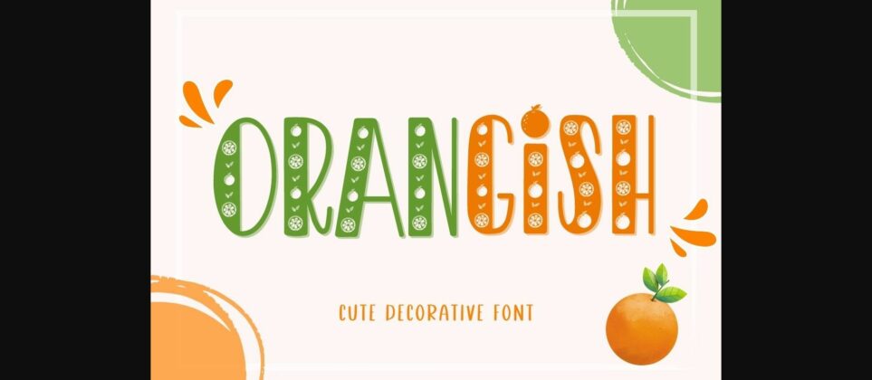 Orangish Font Poster 3