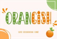 Orangish Font Poster 1