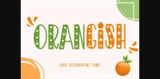 Orangish Font Poster 1