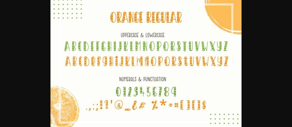 Orangish Font Poster 8