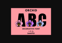 Orchid Font Poster 1