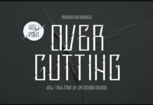 Over Cutting Font Over Cutting Font Poster 1