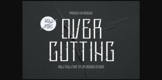 Over Cutting Font Poster 1