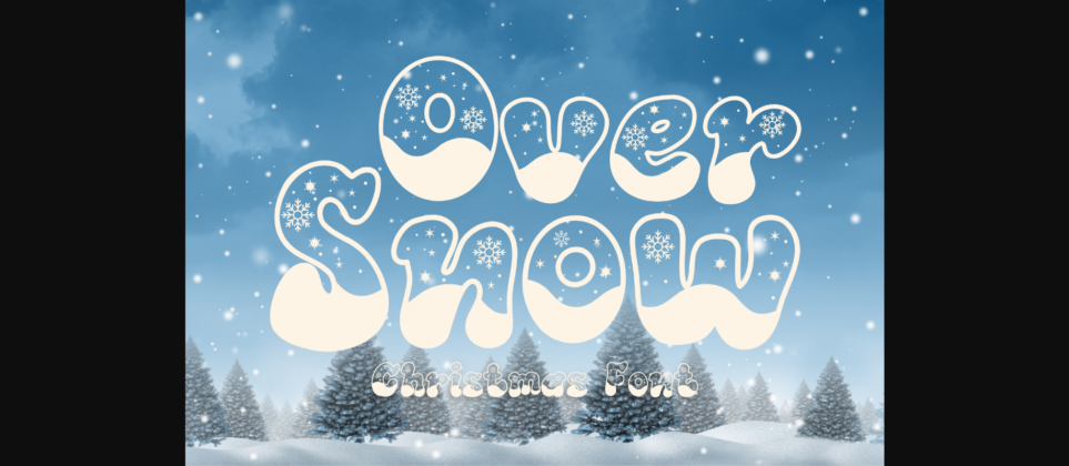 Over Snow Font Poster 3